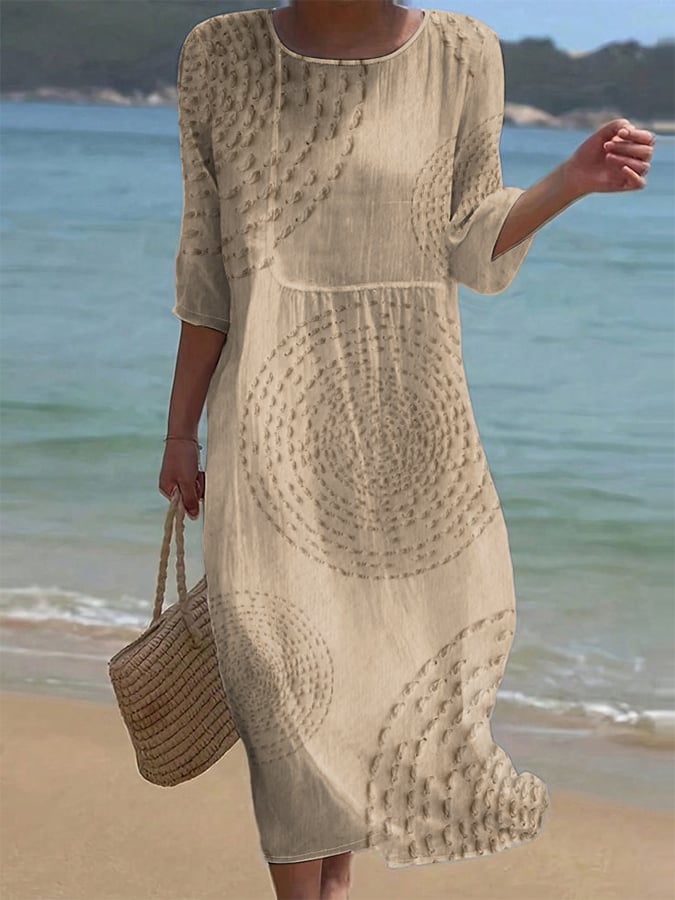 VIVIANA Vestido Bordado Fluido