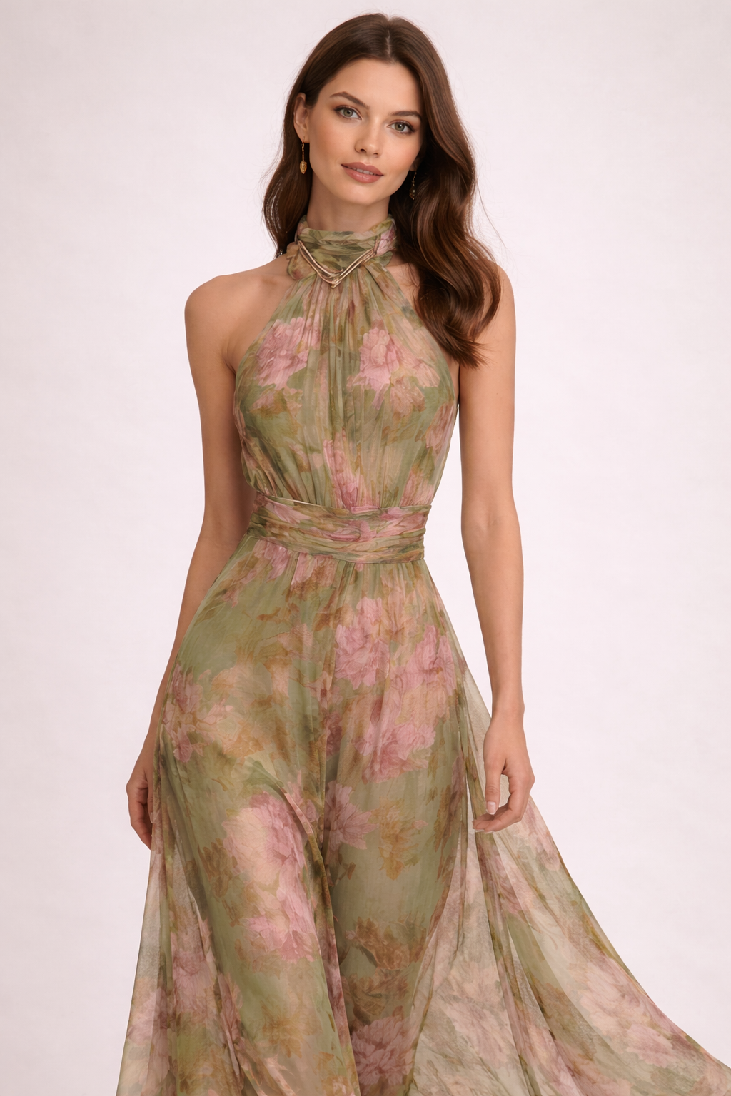 TERESA Vestido Maxi Fluido Elegante